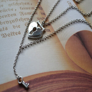Halskette Key To My Heart - "Du bist mein tägliches Glück und mein Herz gehört nur Dir!"